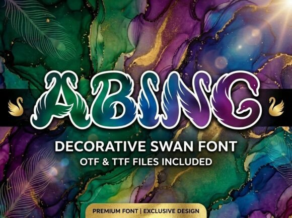 Abing: A Display Typeface That Floats With Purpose