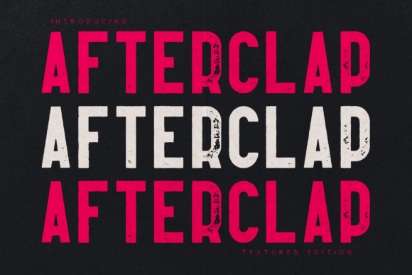 Afterclap Textured Edition: A Bold Display Font That Earns Its Grit