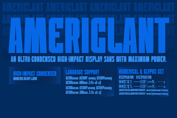 Americlant: A Display Font That Makes Your Brand Feel Instantly Confident
