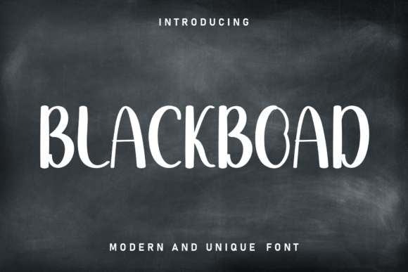 Blackboad: A Display Font with Quiet Confidence