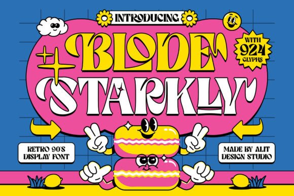 Blode Starkly: A Retro-Futuristic Display Font for Editorial Impact