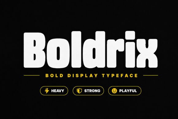 Boldrix: A Display Typeface That Anchors Your Voice