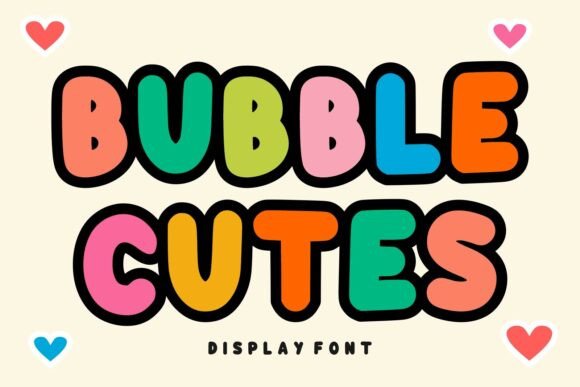 Bubble Cutes: A Playful Display Font for Joyful Digital Branding
