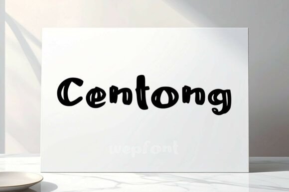 Centong: A Display Font That Makes Your Marketing Smile