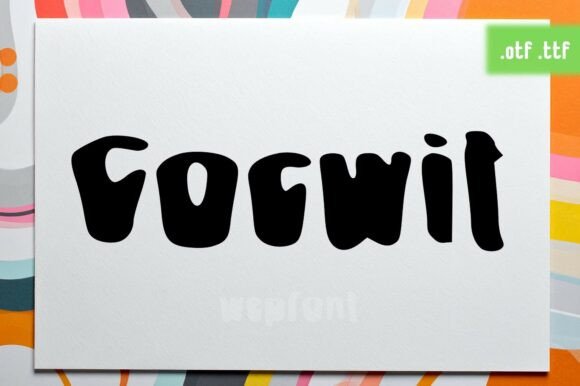 Cocwit: A Funky Display Font That Makes Handmade Products Pop