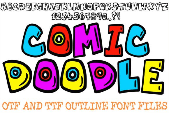 Comic Doodle: A Playful Display Font for Digital Branding