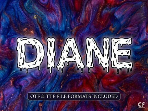 Diane: A Standout Display Font for Handmade Creators