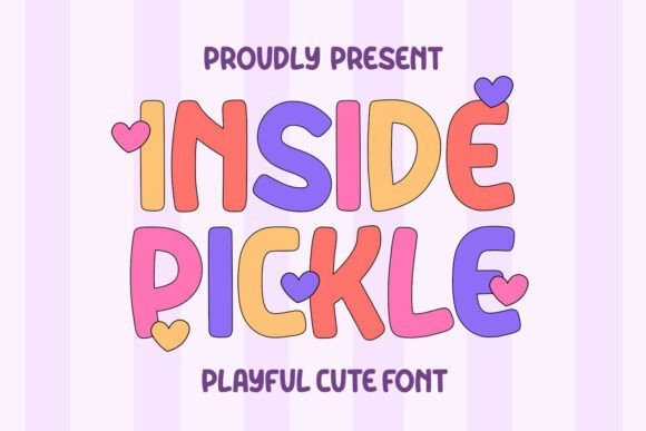 Inside Pickle: A Playful Handwritten Display Font for Makers