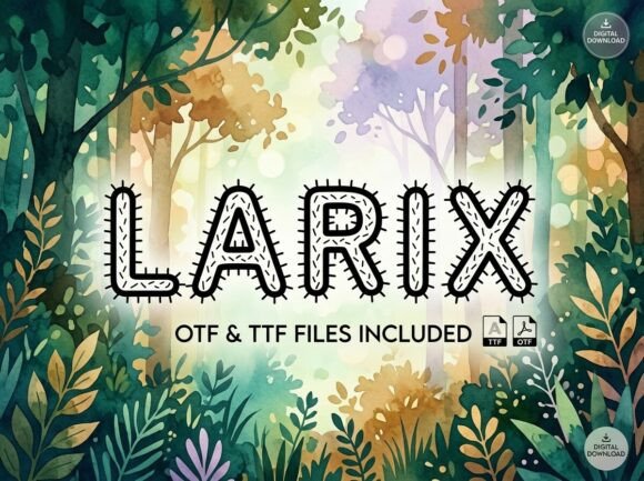 Larix: A Standout Display Font for Small Business Branding