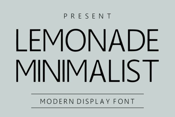 Lemonade Minimalist: A Clean Display Font for Handmade Makers
