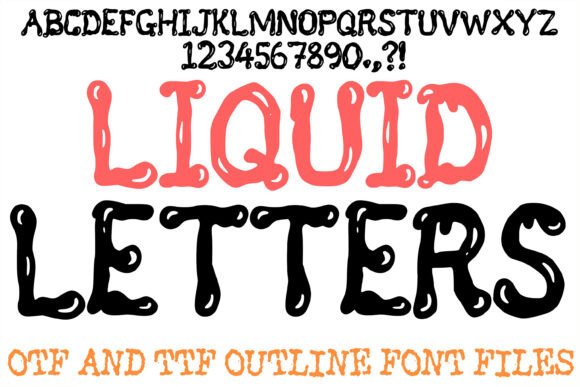 Liquid Letters: A Bold Display Font for Editorial Impact