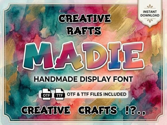 Madie Display Font for Handmade Creators
