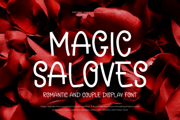 Magic Saloves: A Romantic Display Font for Scroll-Stopping Campaigns