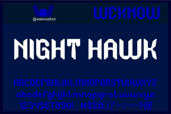 Night Hawk: A Striking Display Font for Digital Branding