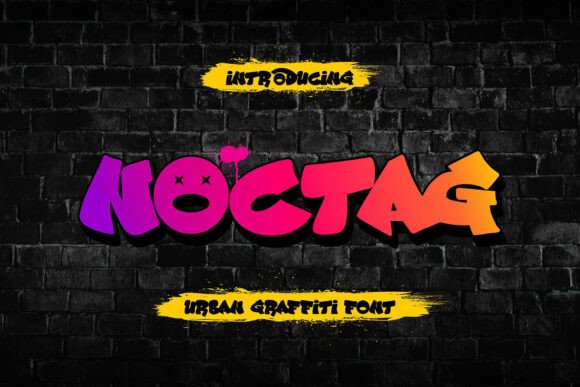 Noctag: A Bold Display Font for Urban-Inspired Branding