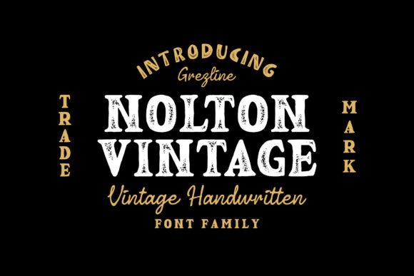Nolton Vintage: A Rugged Display Font with Real Craftsmanship