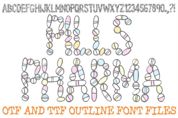 Pills Pharma: A Concept-Driven Display Typeface for Bold Digital Branding