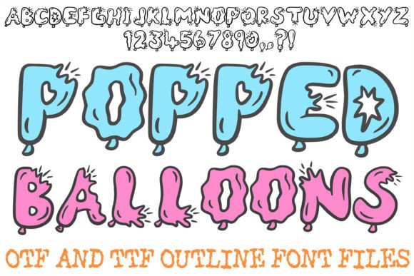 Popped Balloons: A Display Font That Feels Like a Joyful Release