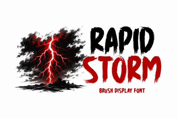Rapid Storm: A Bold Display Font for Handmade Brands