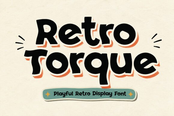Retro Torque Display Font for Handmade & Printable Creations
