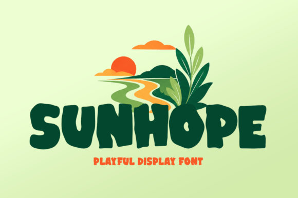 Sunhope: A Playful Display Font for Warm, Energetic Branding